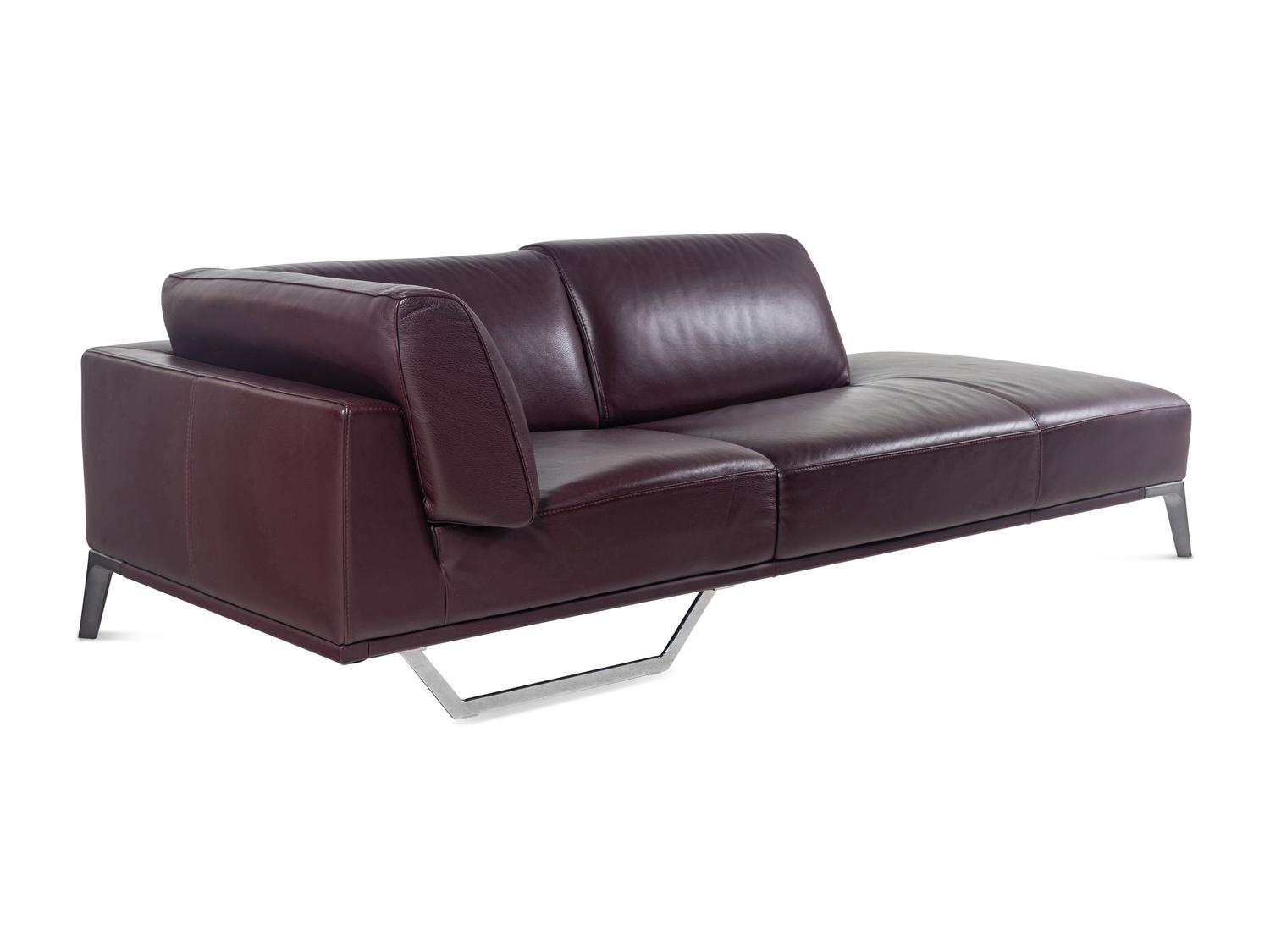 A Roche Bobois Leather-Upholstered Sectional Sofa