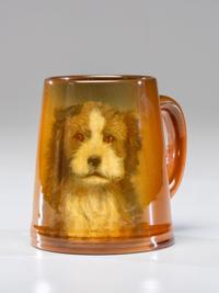 Standard Glaze Mug with Dog, 1934