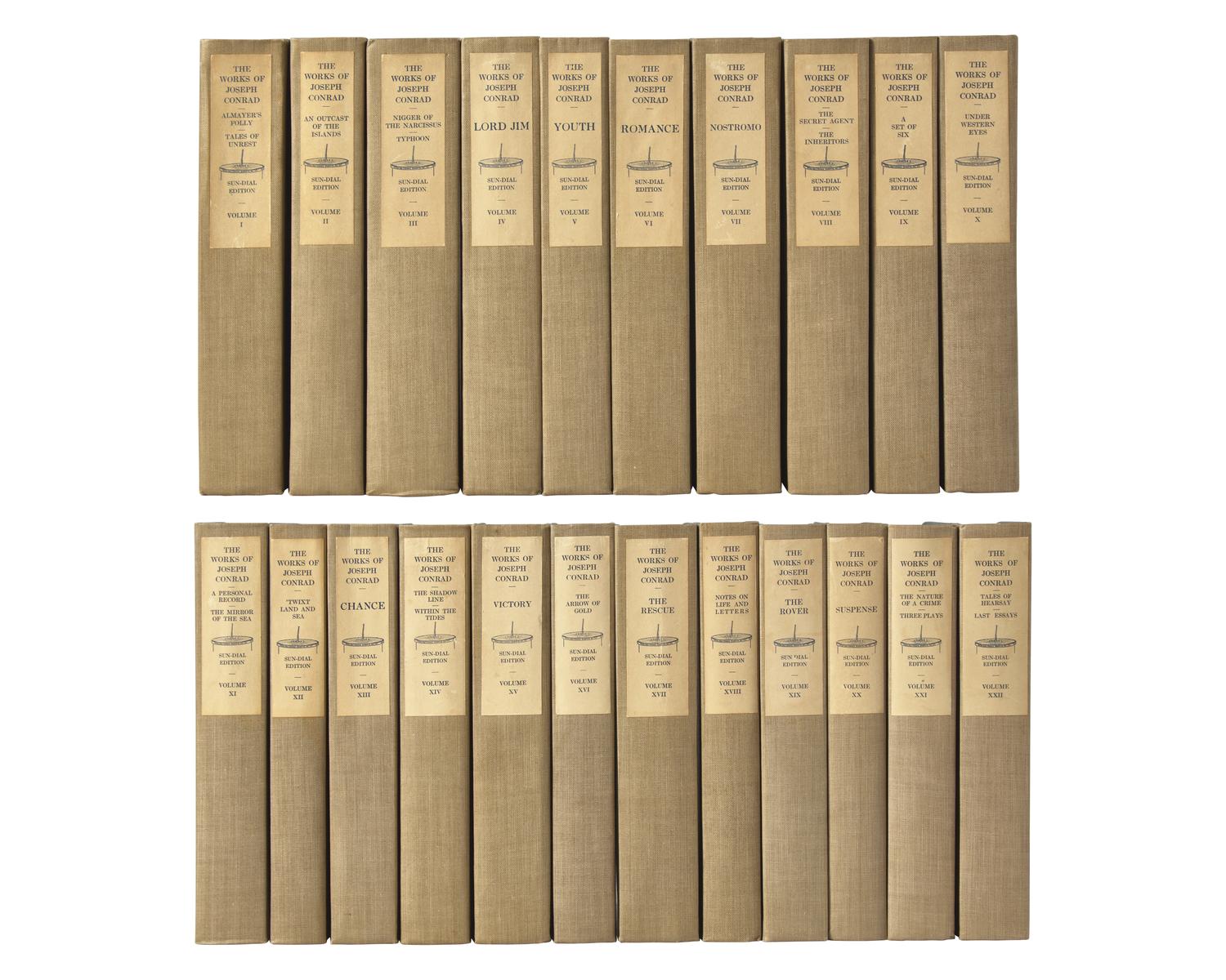 CONRAD, Joseph (1857-1924). Works . Garden City, NY: Doubleday, Page & Company, 1920-1926.