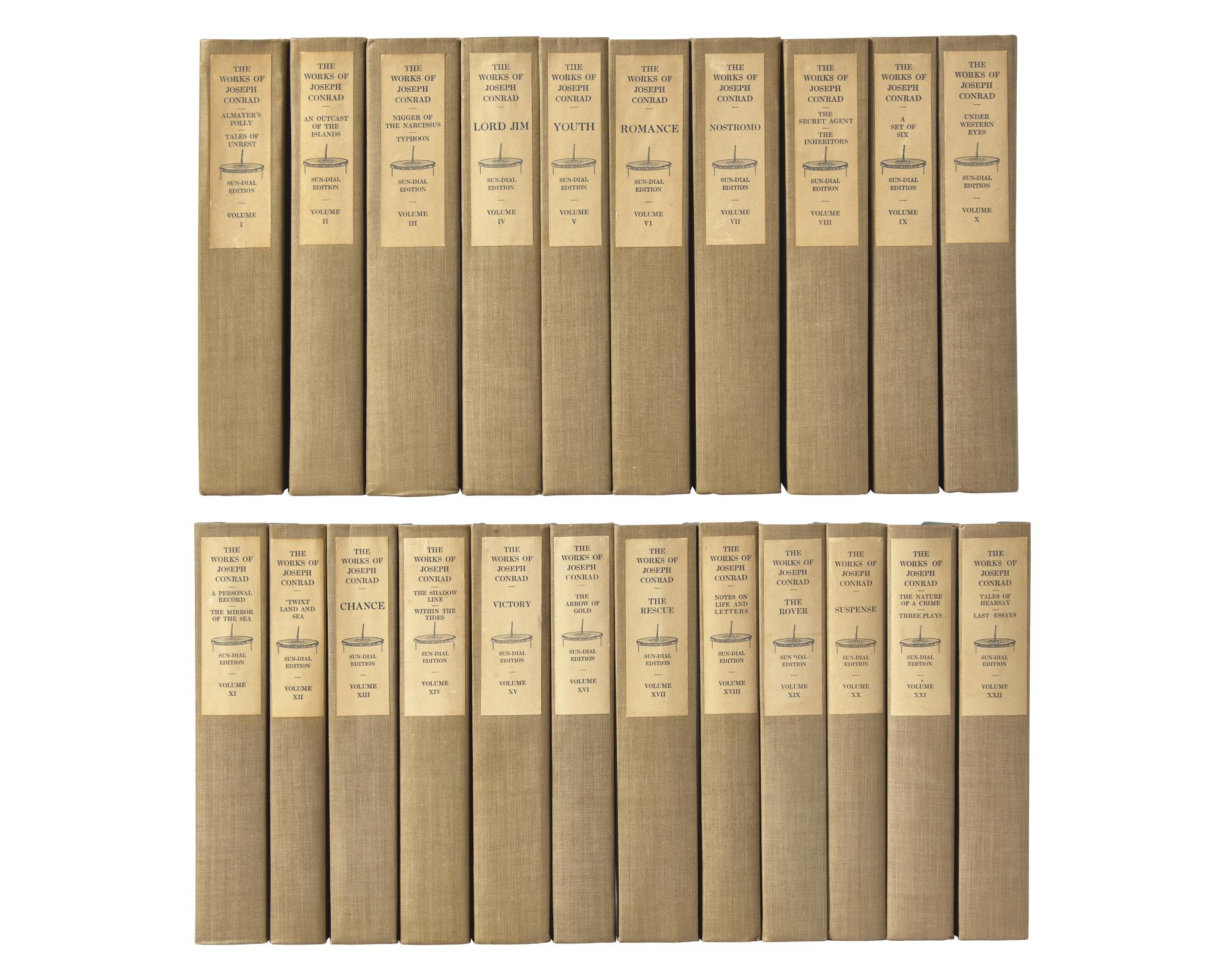 CONRAD, Joseph (1857-1924). Works . Garden City, NY: Doubleday, Page & Company, 1920-1926.