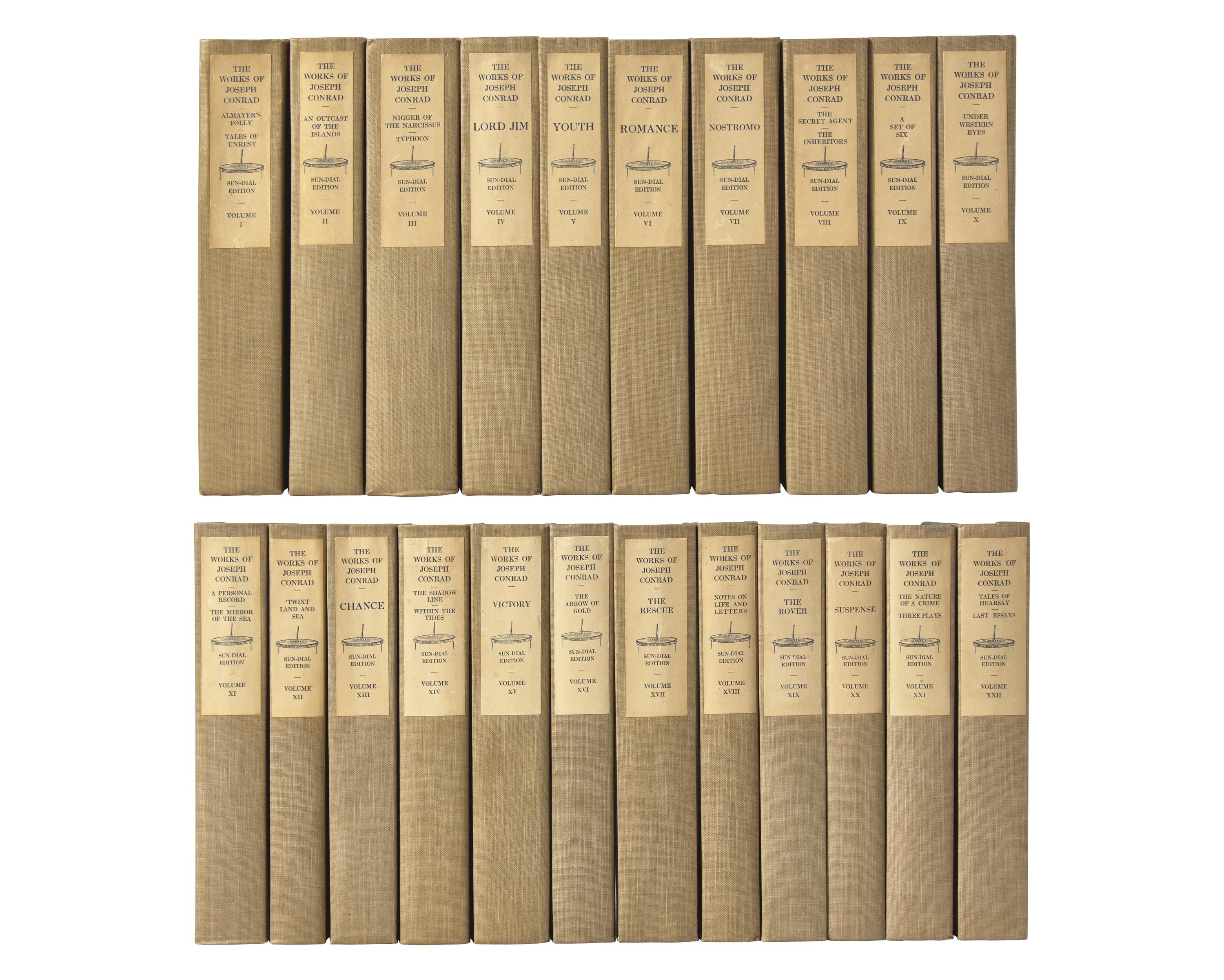 CONRAD, Joseph (1857-1924). Works . Garden City, NY: Doubleday, Page & Company, 1920-1926.