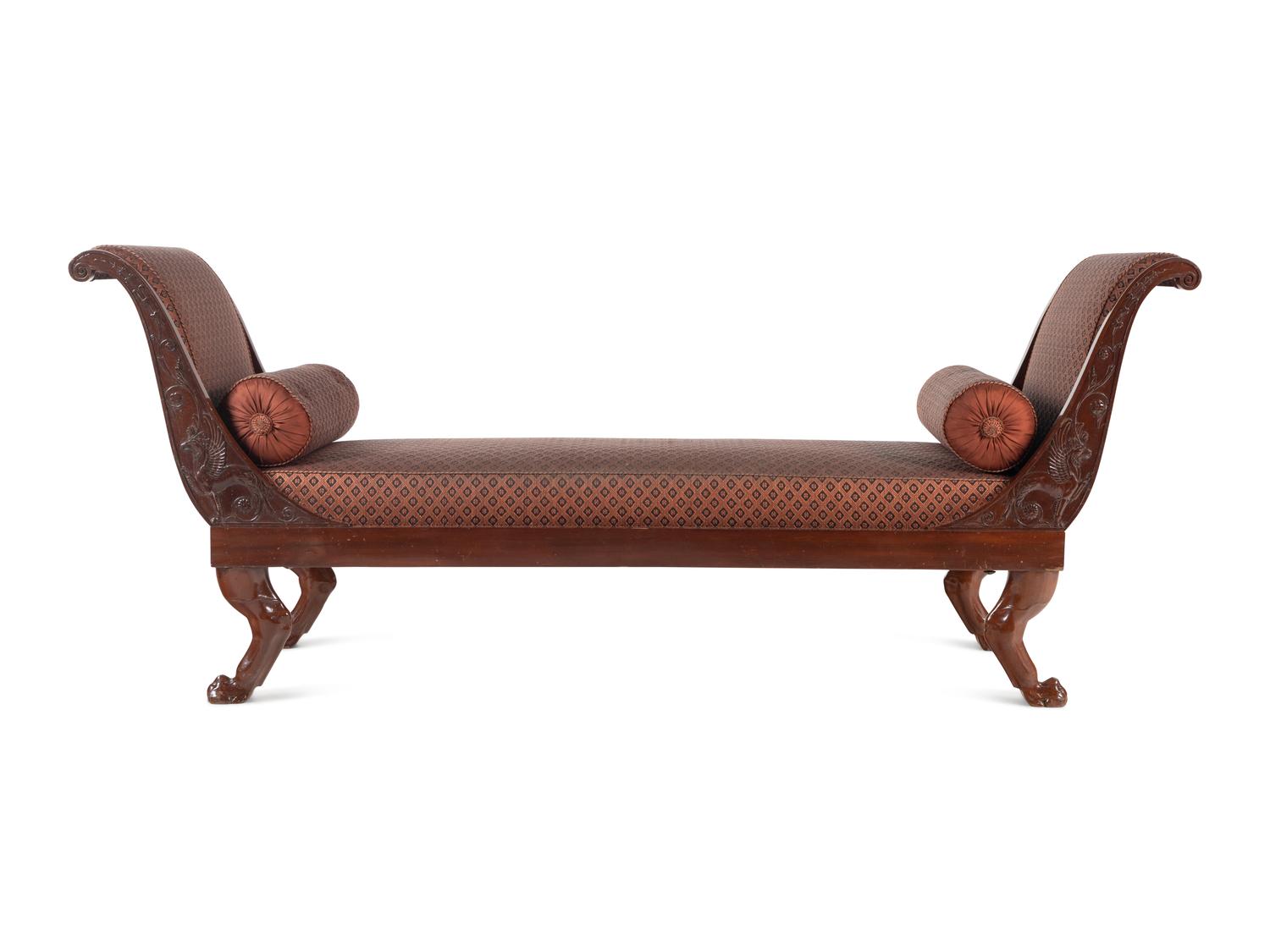 A Consulat Mahogany Lit de Repos
