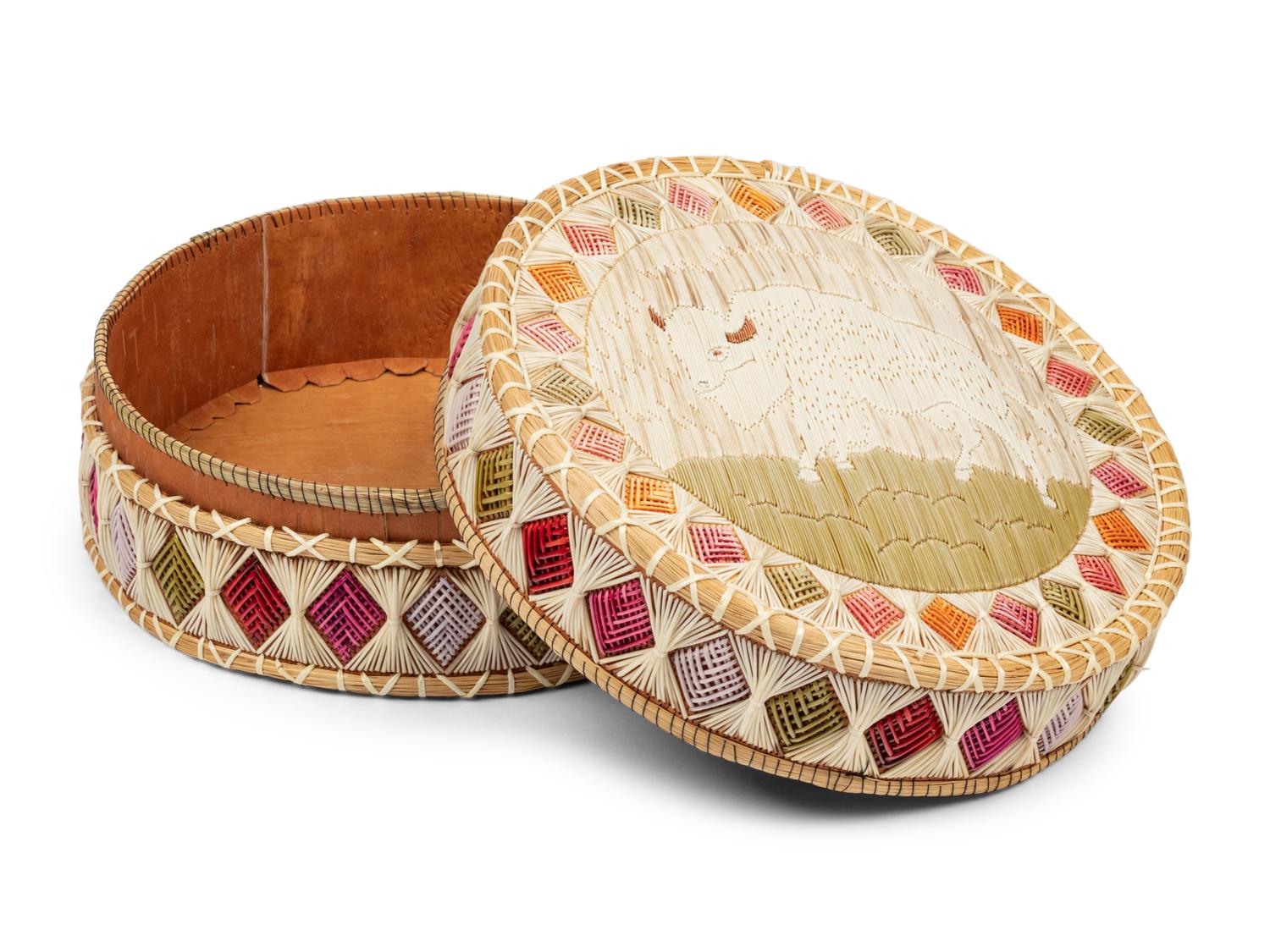 Thirty Three Decorative Woven Boxes