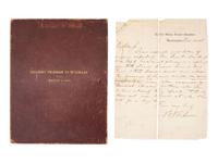 [CIVIL WAR]. Two documents related to rumors of General Grant's drinking to excess.