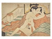 Three 18th Century Japanese Shunga Prints