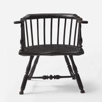 A black-painted low-back Windsor armchair Philadelphia, PA, late 18th century