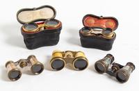 A Collection of Opera Glasses Width of widest 4 1/2 inches. — 19TH CENTURY AND LATER