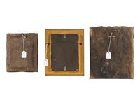 Two Russian Silver Oklad Icons and a Silvered Plaque