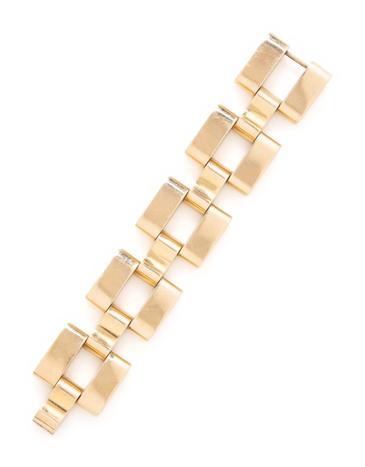 TIFFANY & CO., RETRO, YELLOW GOLD BRACELET