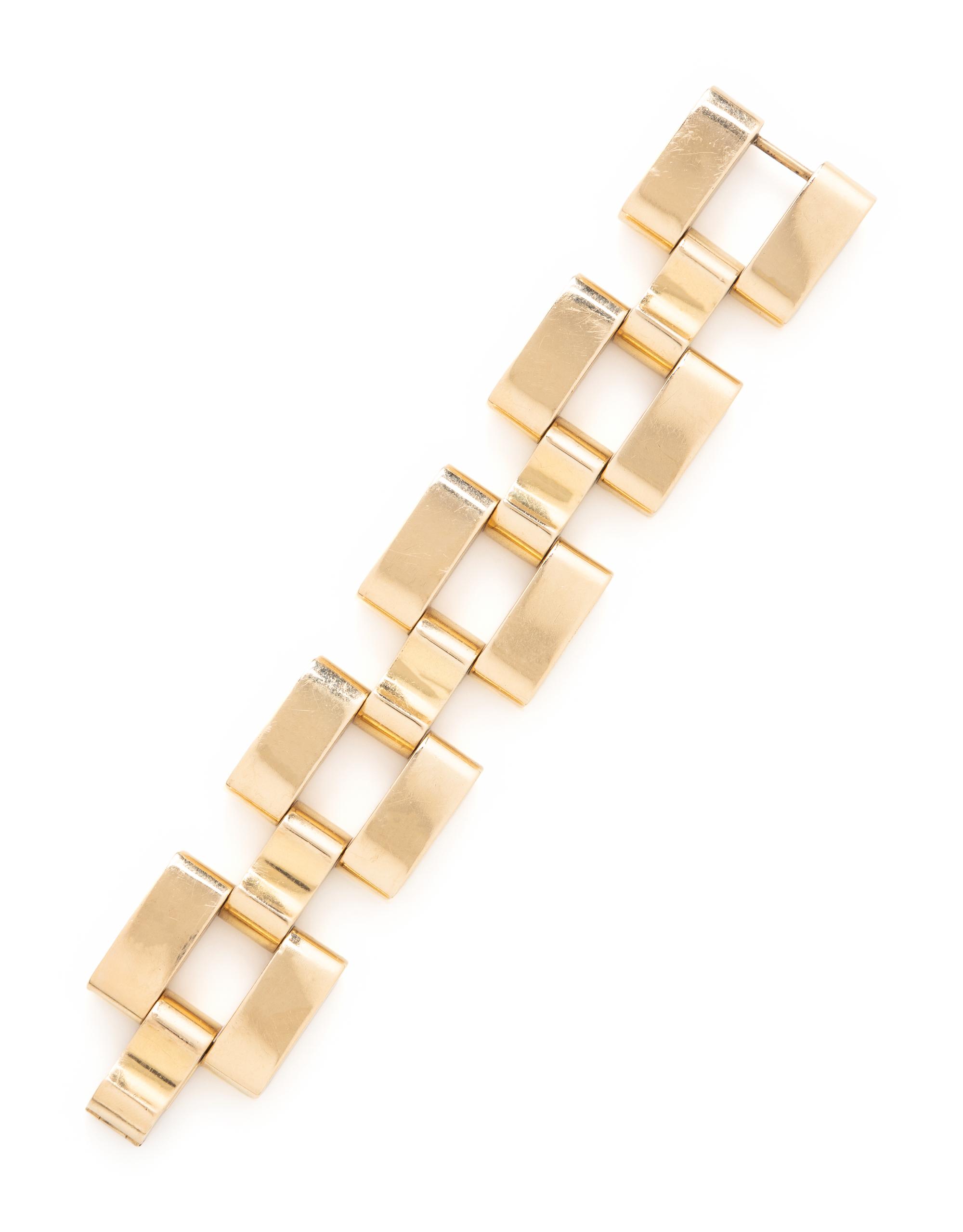 TIFFANY & CO., RETRO, YELLOW GOLD BRACELET