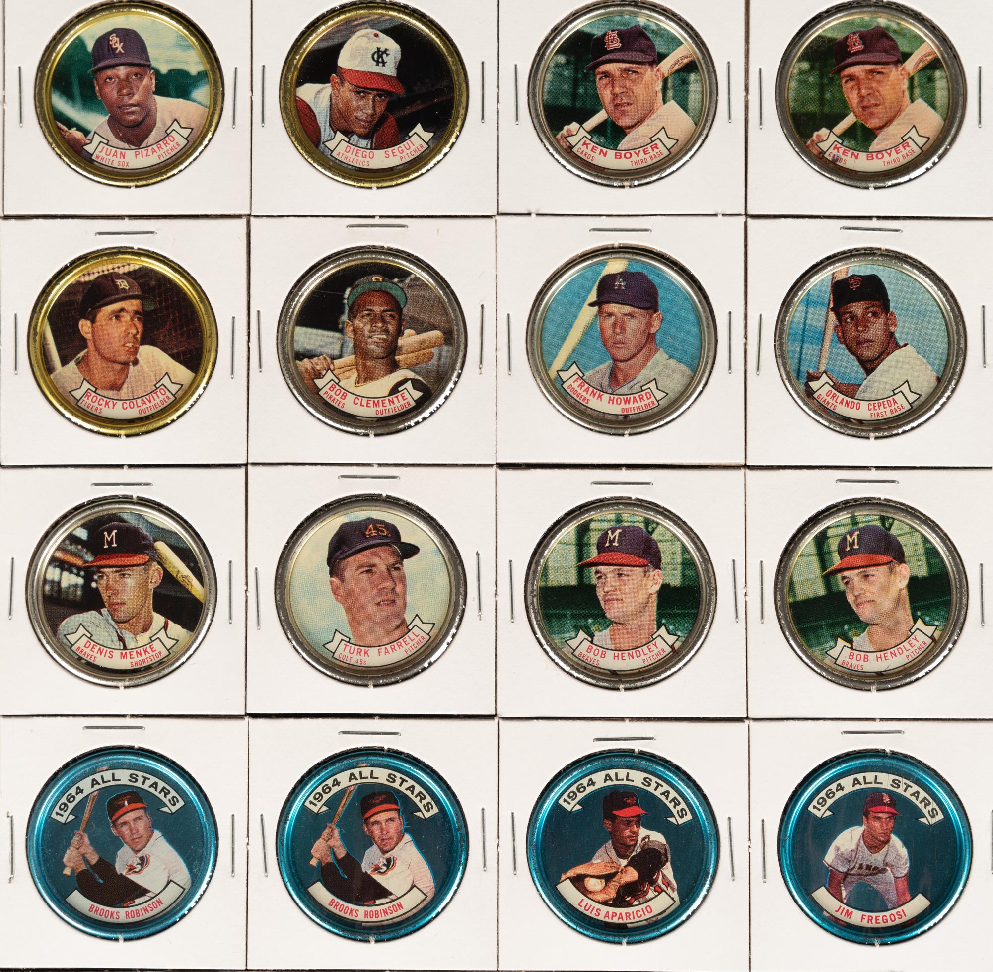 A Group of 51 1964 Topps Coins Featuring Multiple Hall of Famers