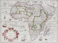 (MAP) HONDIUS, JODOCUS. Nova Africæ Tabula Auctore Jodoco Hondio. Amsterdam: 1606.