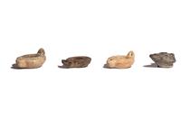 Four Graeco-Roman Pottery Oil Lamps