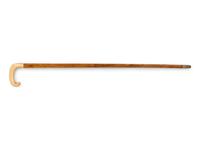 A Tiffany and Co. 18-Karat Gold Handled Walking Stick