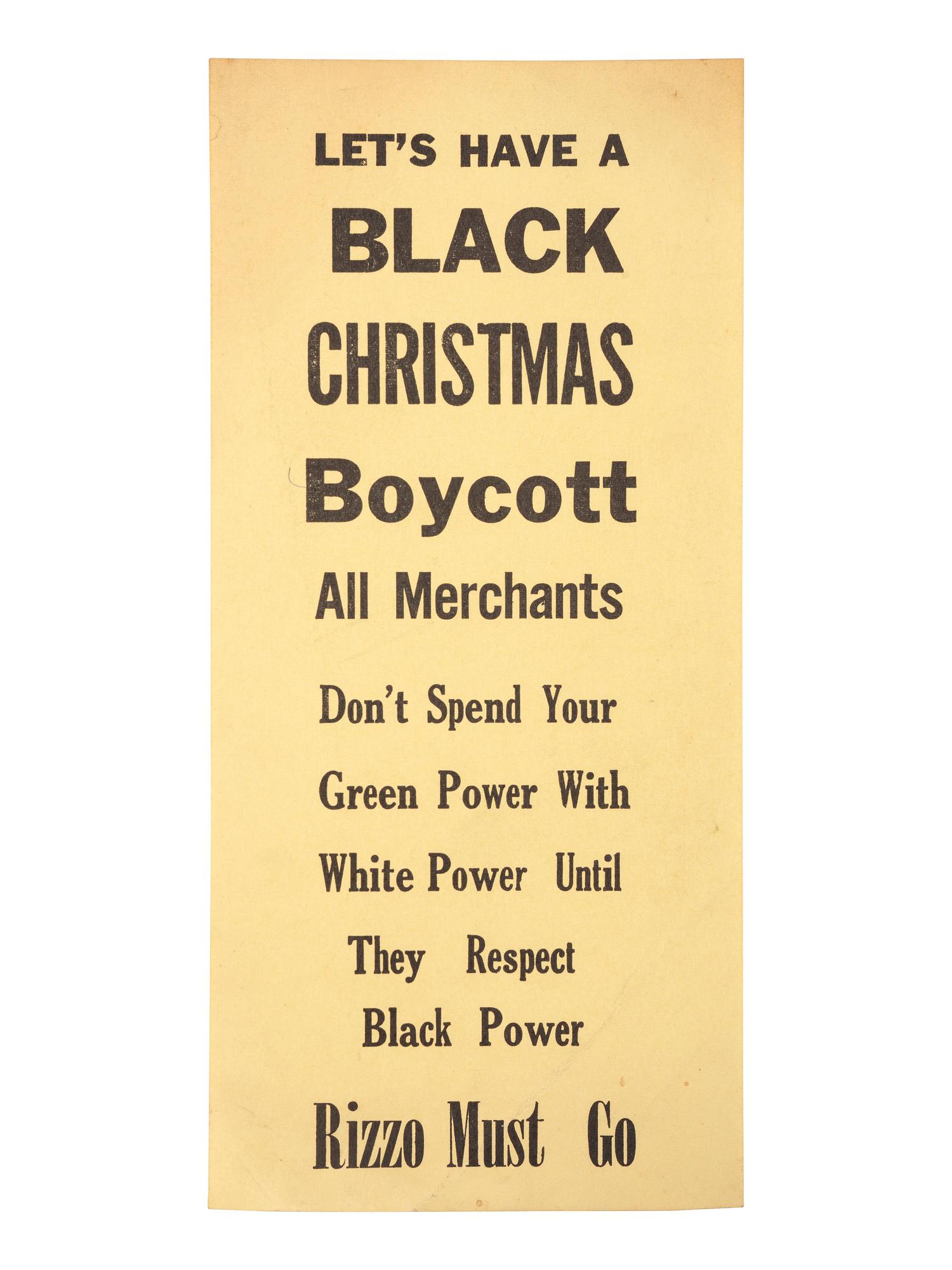 [CIVIL RIGHTS]. A pair of flyers denouncing Philadelphia Police Commissioner Frank Rizzo.