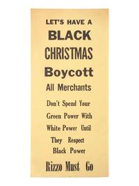 [CIVIL RIGHTS]. A pair of flyers denouncing Philadelphia Police Commissioner Frank Rizzo.