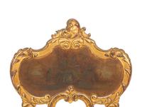 A Louis XV Style Giltwood and Vernis Martin Decorated Side Chair