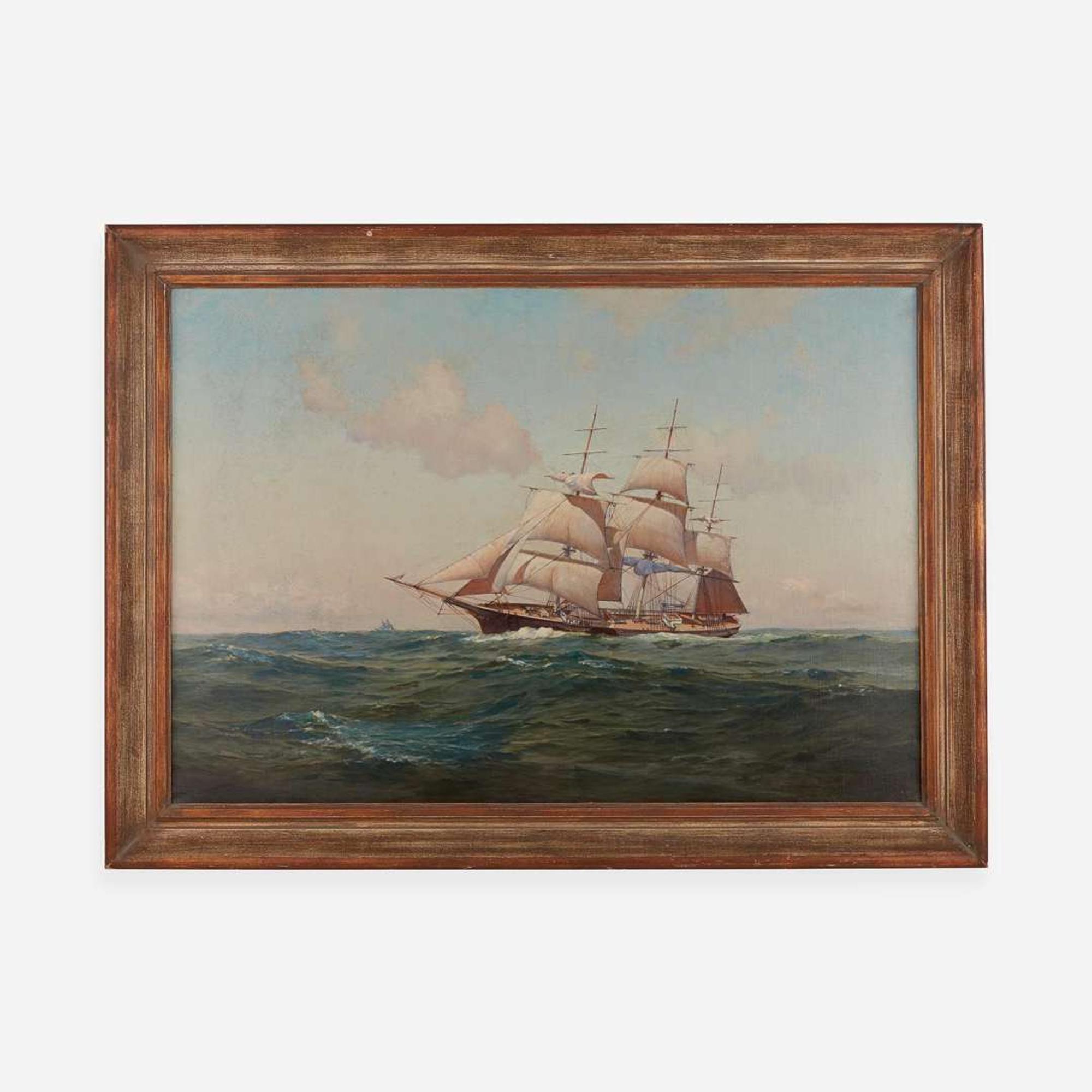 Warren W. Sheppard (American, 1858–1937) Clipper Ship 'Flying Cloud'