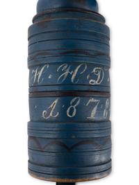 A Blue Painted Collapsible Yarn Winder