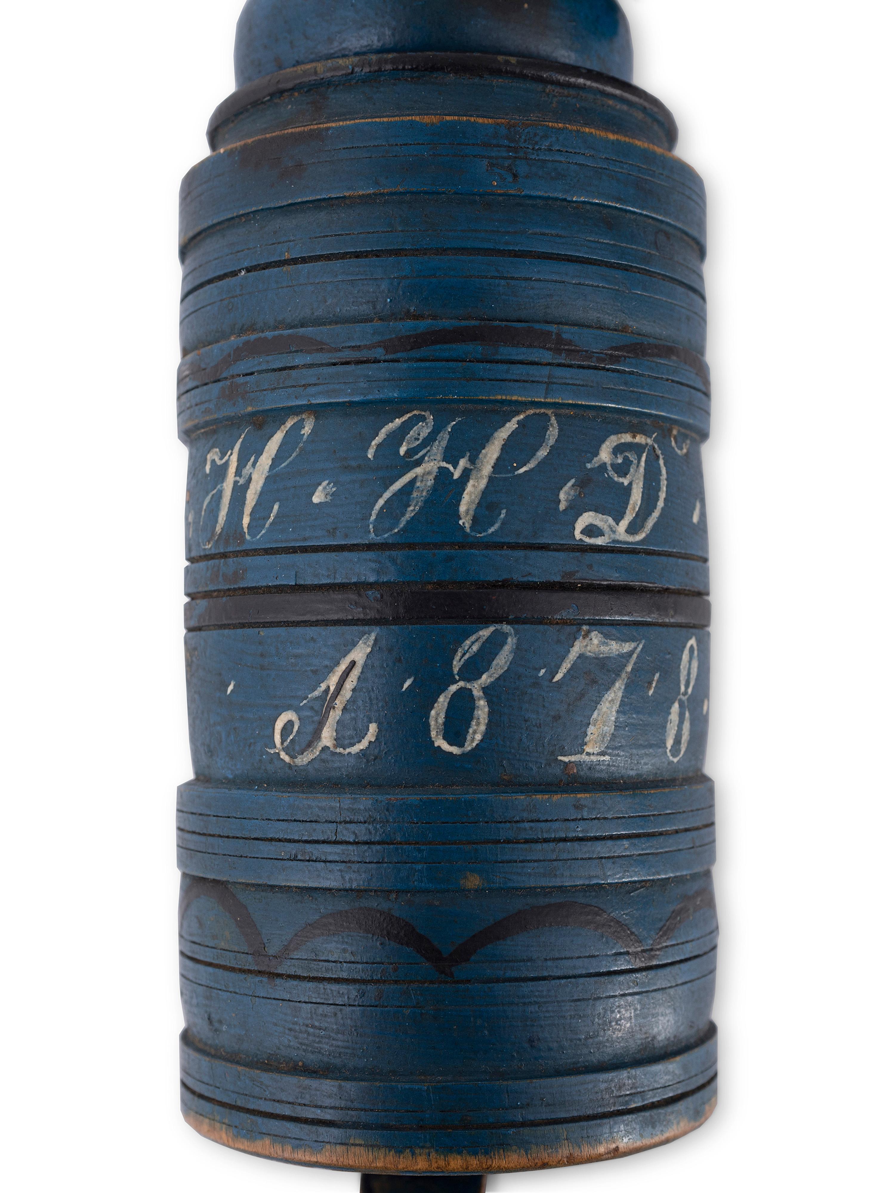 A Blue Painted Collapsible Yarn Winder
