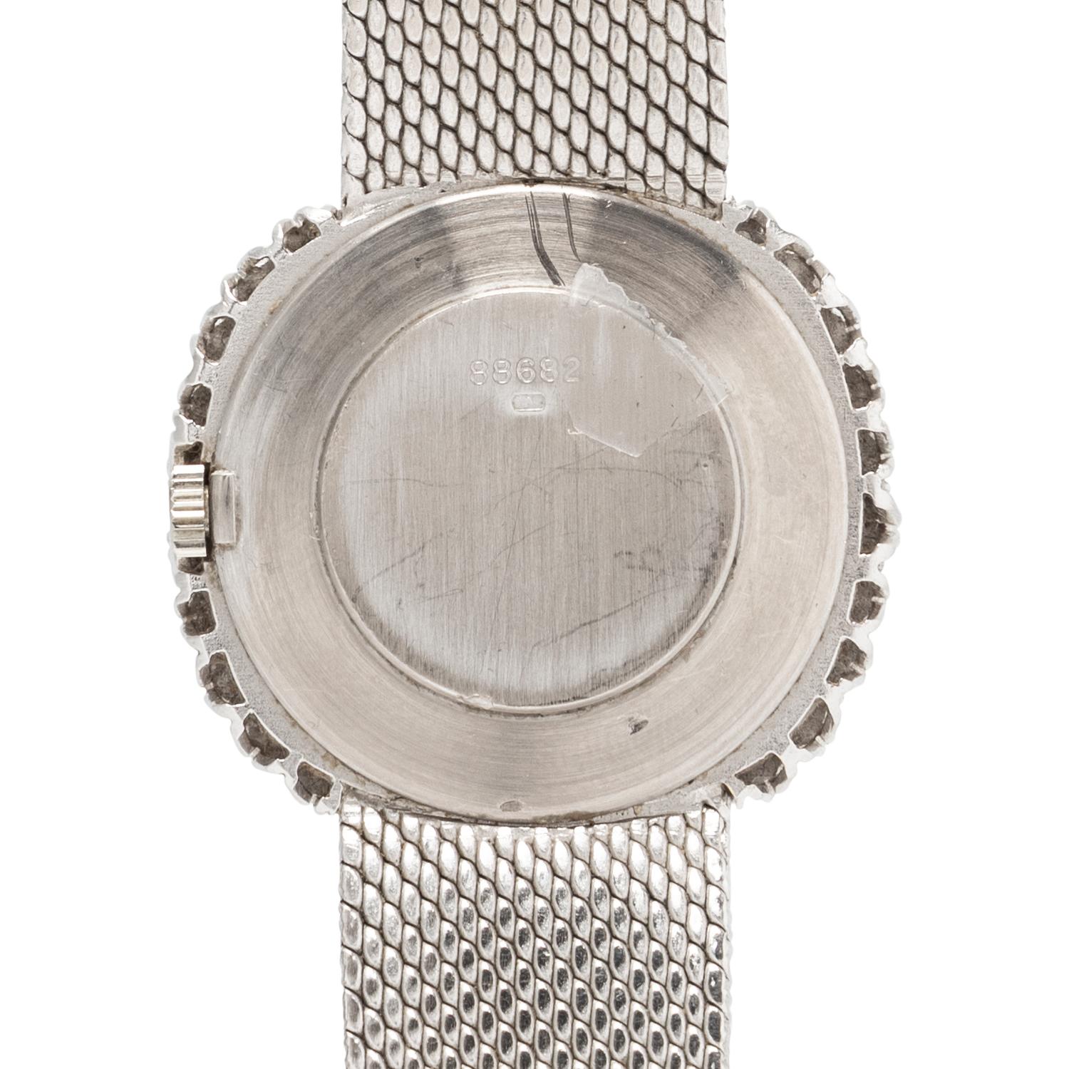 AUDEMARS PIGUET, 18K WHITE GOLD, DIAMOND AND LAPIS LAZULI WATCH