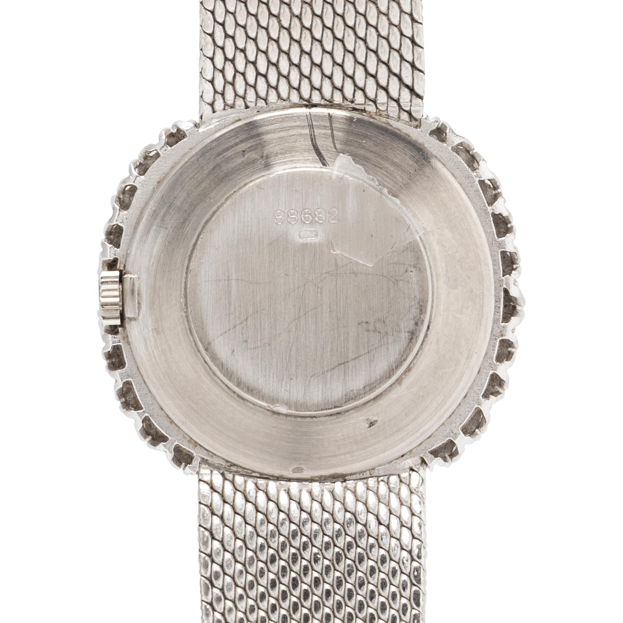 AUDEMARS PIGUET, 18K WHITE GOLD, DIAMOND AND LAPIS LAZULI WATCH