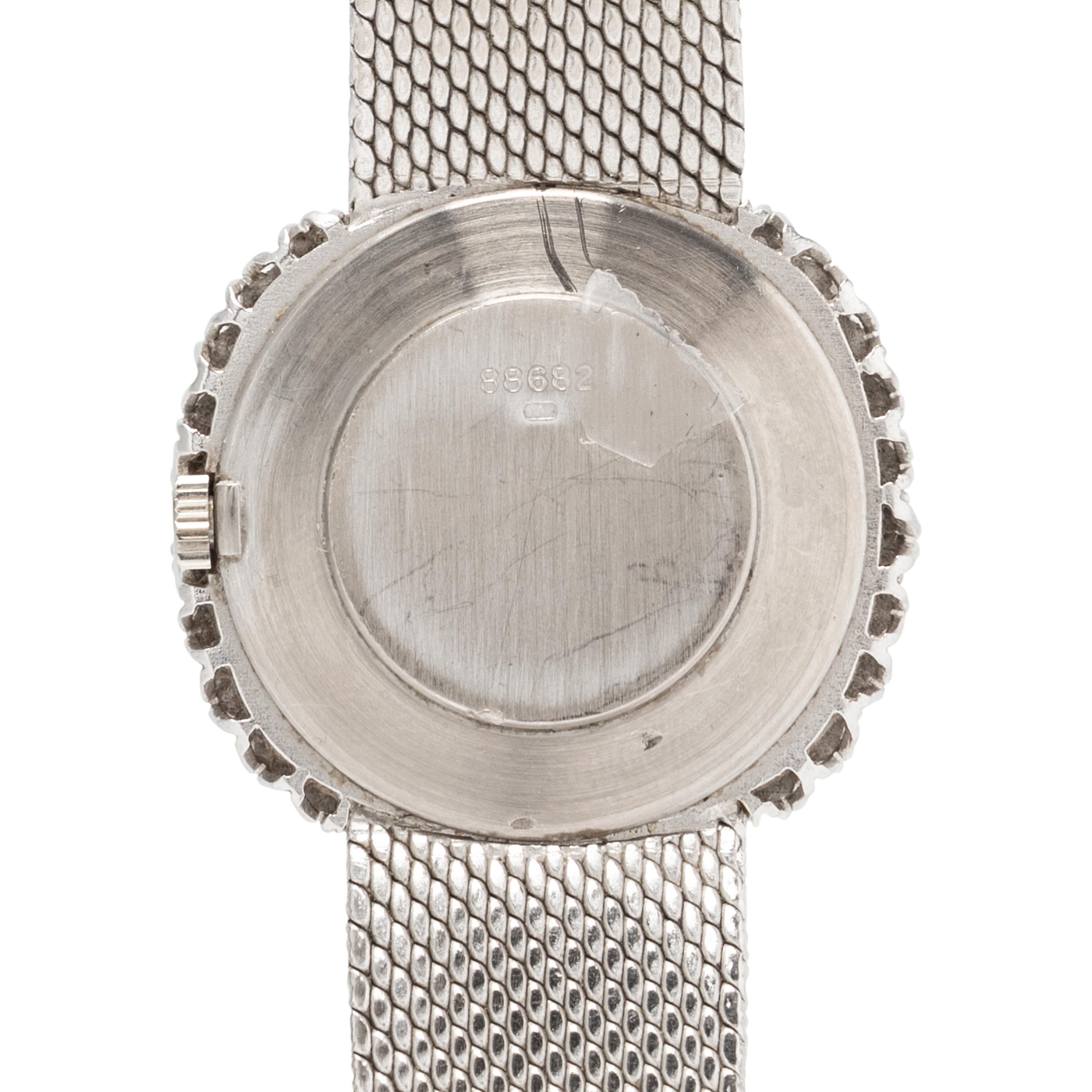AUDEMARS PIGUET, 18K WHITE GOLD, DIAMOND AND LAPIS LAZULI WATCH