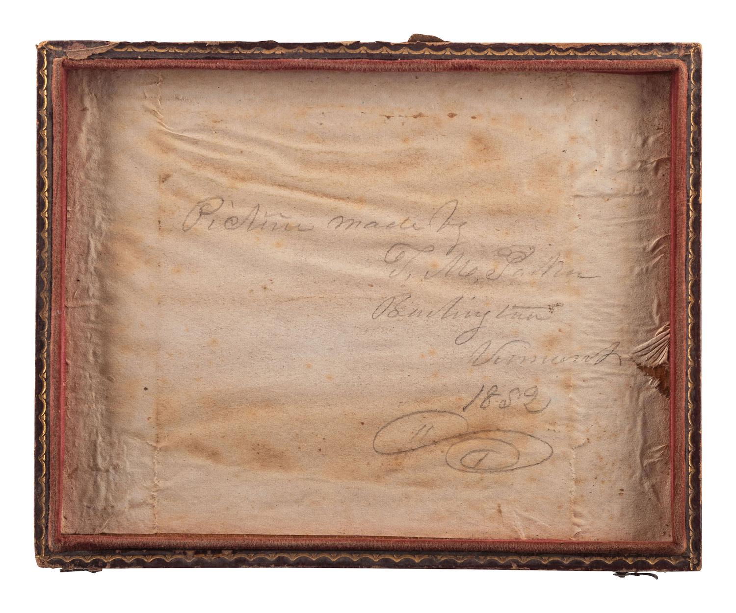 [EARLY PHOTOGRAPHY]. A pair of half plate daguerreotypes, highlighted by large group portrait by T.M. Parker, comprising: