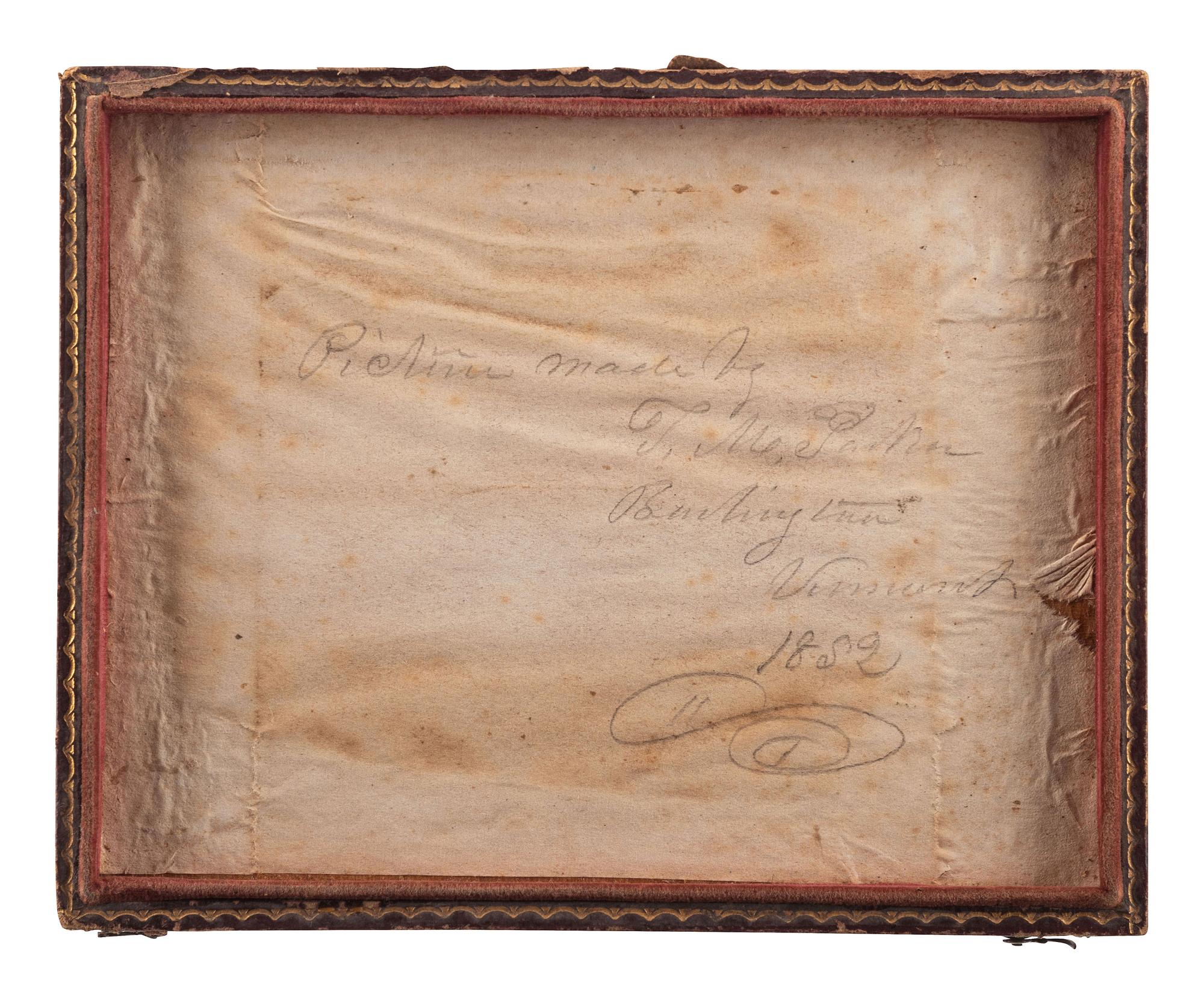 [EARLY PHOTOGRAPHY]. A pair of half plate daguerreotypes, highlighted by large group portrait by T.M. Parker, comprising: