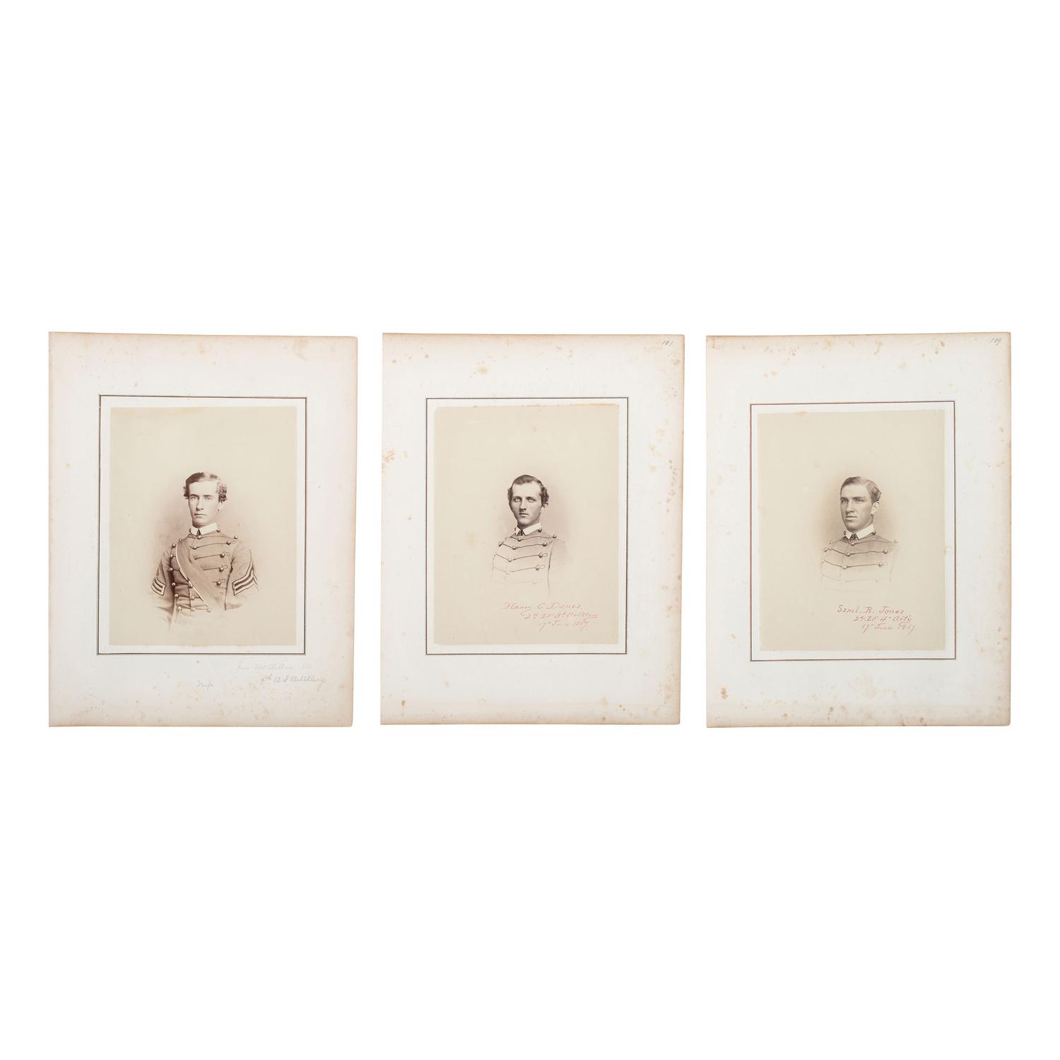 [Early Photography] Group of 70 Photographs of West Point Military Academy Cadets and Grounds