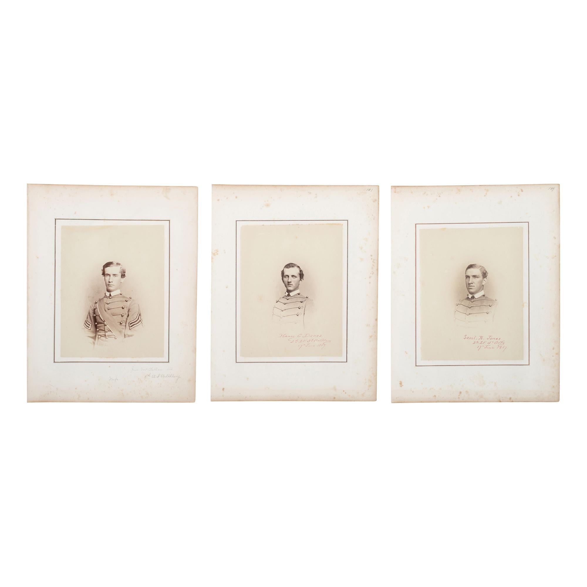 [Early Photography] Group of 70 Photographs of West Point Military Academy Cadets and Grounds