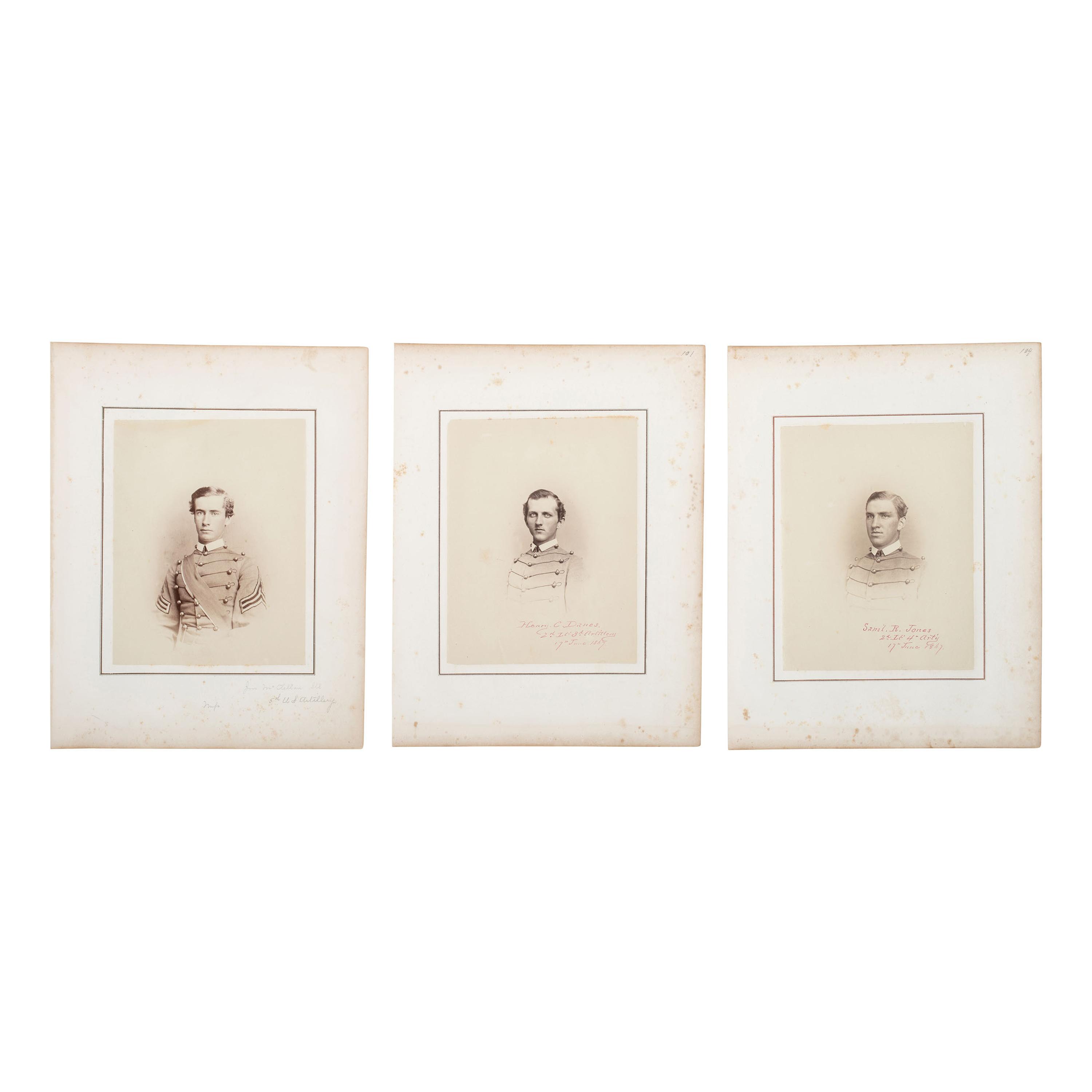 [Early Photography] Group of 70 Photographs of West Point Military Academy Cadets and Grounds