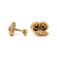 CARTIER, YELLOW GOLD AND SAPPHIRE CUFFLINKS