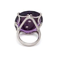 AMETHYST AND DIAMOND RING