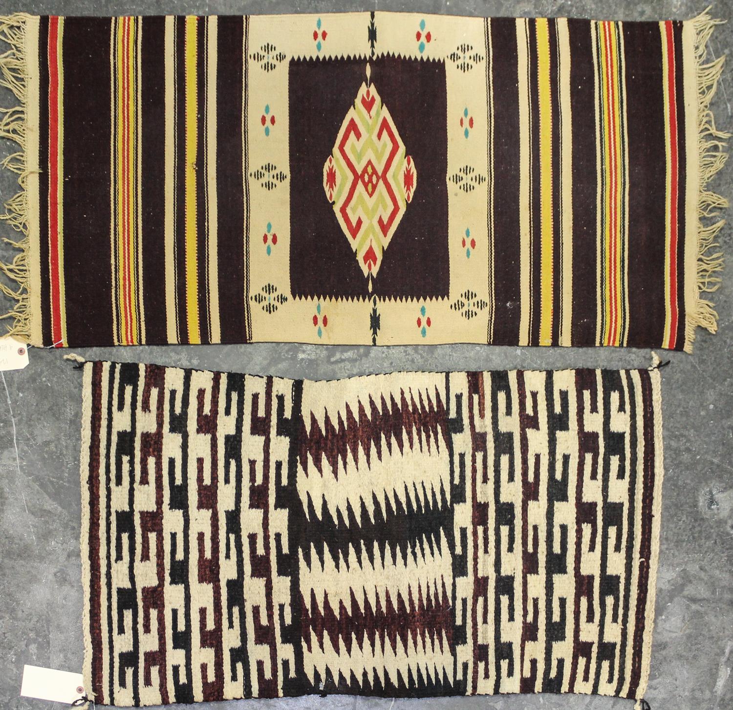 Two Wool Mats First 4 feet x 1 foot 11 inches.