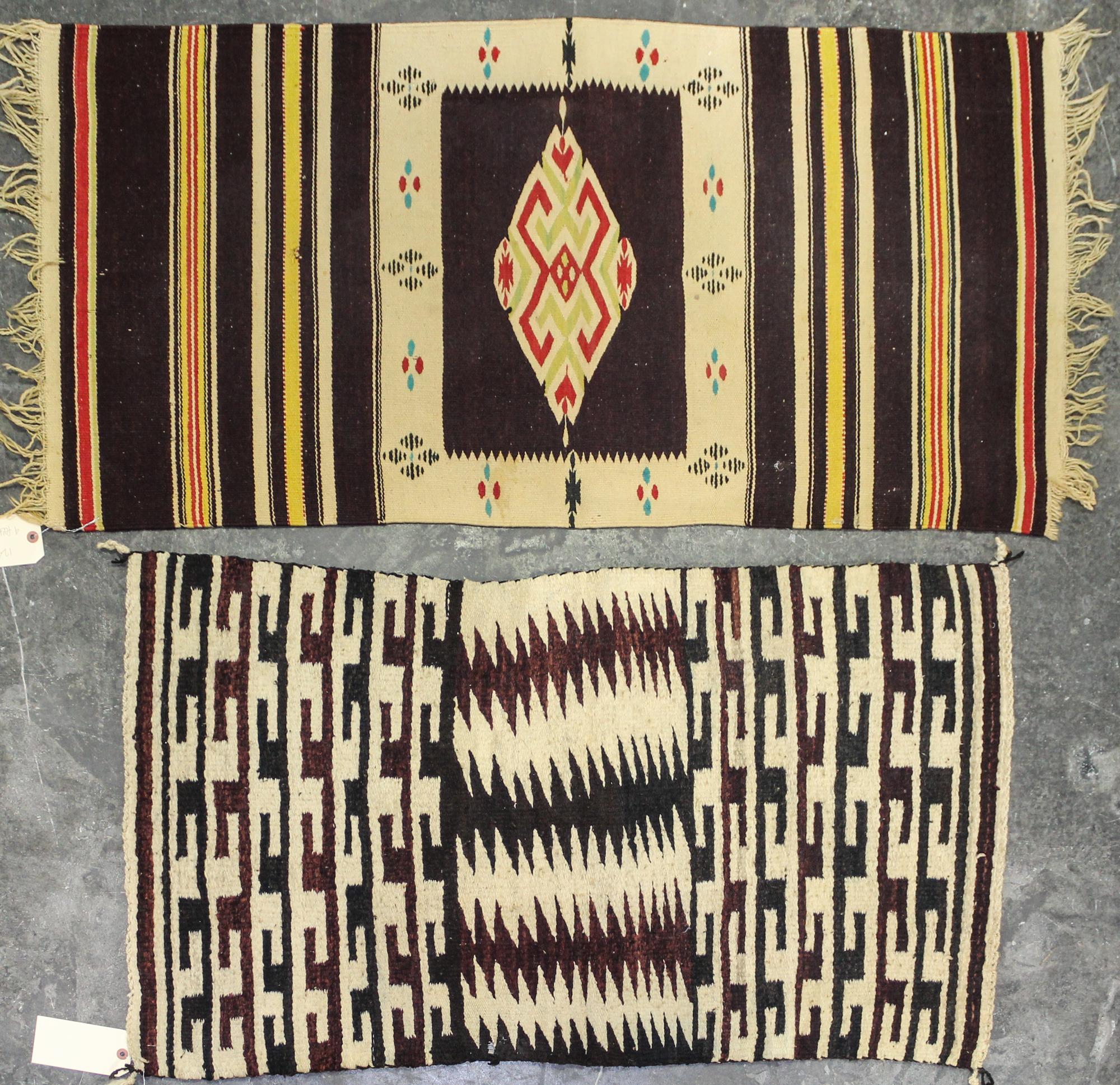 Two Wool Mats First 4 feet x 1 foot 11 inches.