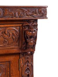 A German Carved Oak Sideboard
