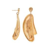 BICOLOR GOLD AND DIAMOND EARRINGS