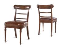 A Set of Eight Regency Style Mahogany Dining Chairs