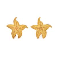 TIFFANY & CO., YELLOW GOLD STARFISH EARCLIPS