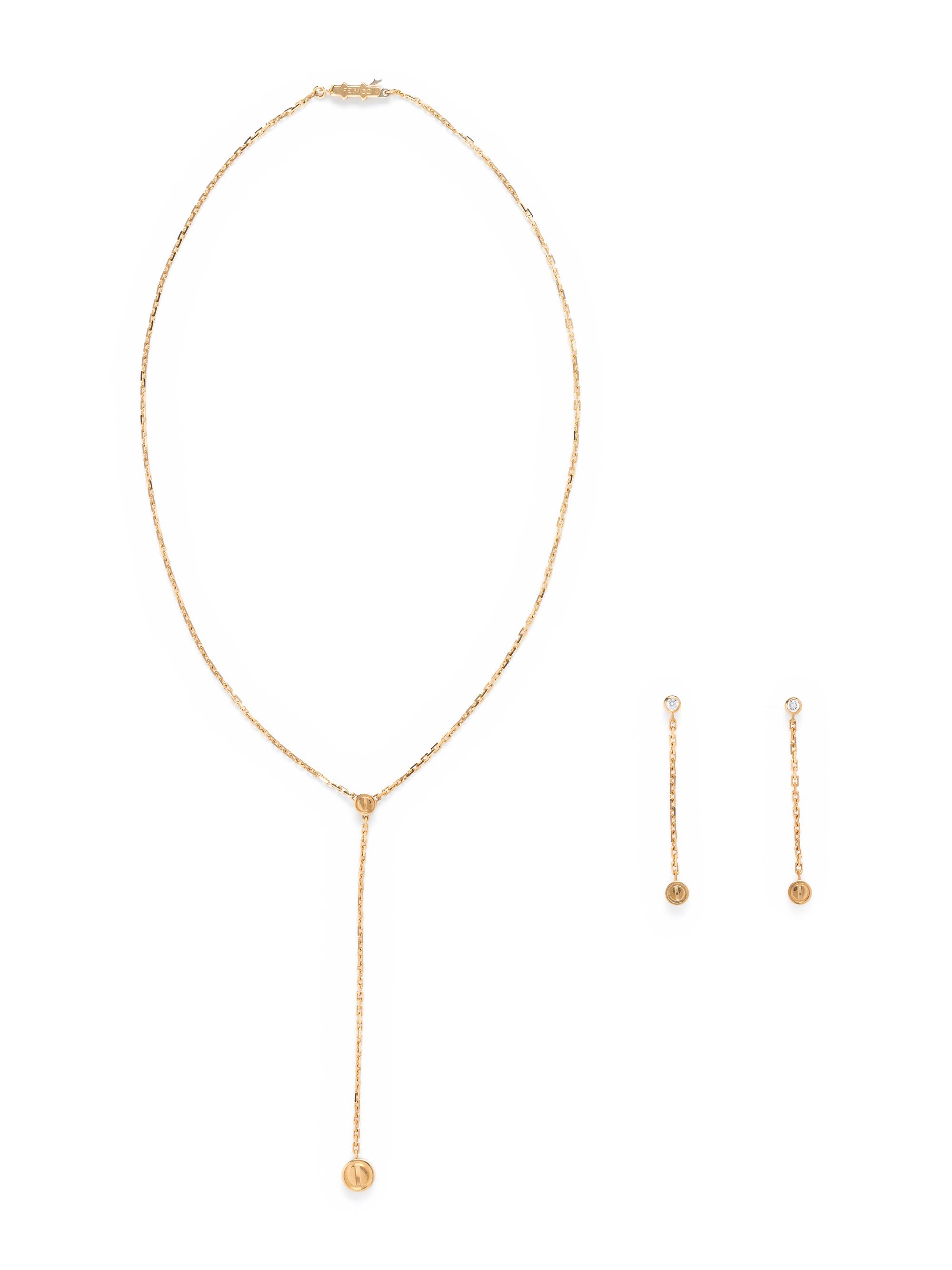 CARTIER, YELLOW GOLD 'LOVE' SET