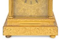 An English Engraved Ormolu Carriage Clock