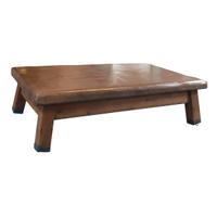 A Wood and Leather Vaulting Bench/Table 66" W x 35" D x 18.5" H — Czech Republic, Circa 1930