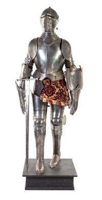 A Medieval Style Suit of Armor Height 75 1/2 inches. — 20TH CENTURY