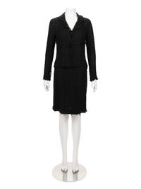 Chanel Embroidered Net Skirt Suit, 1990-2000s