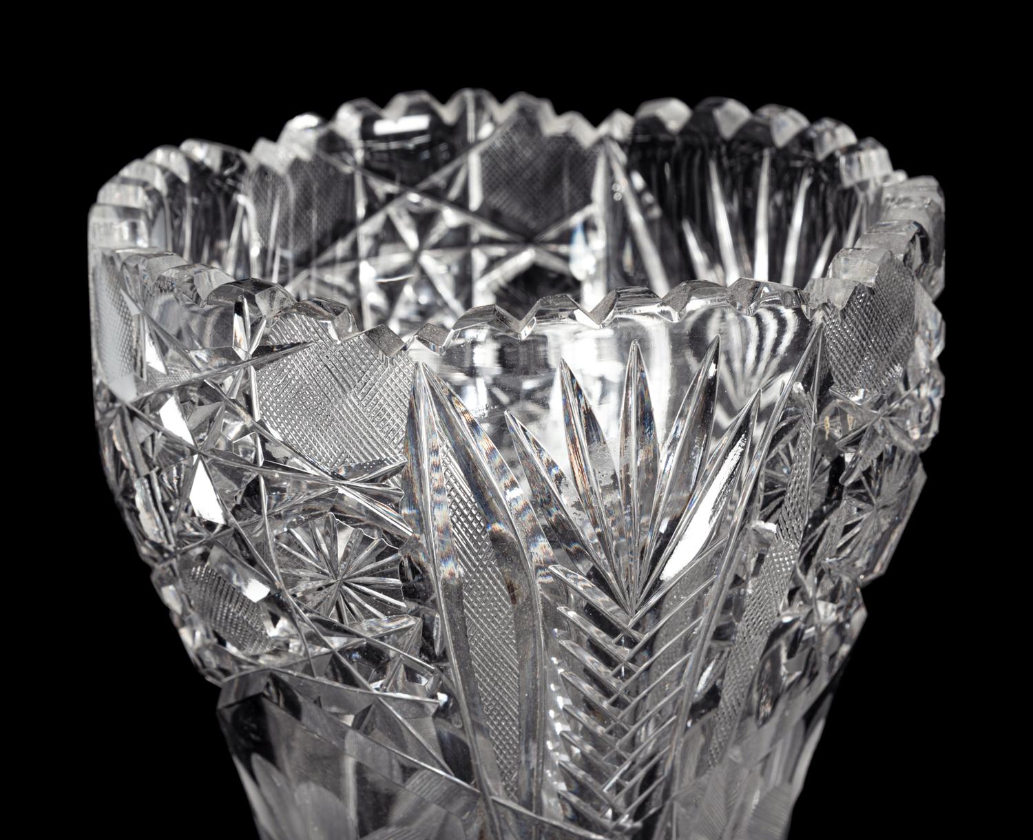 A Group of Nine Cut Glass Articles