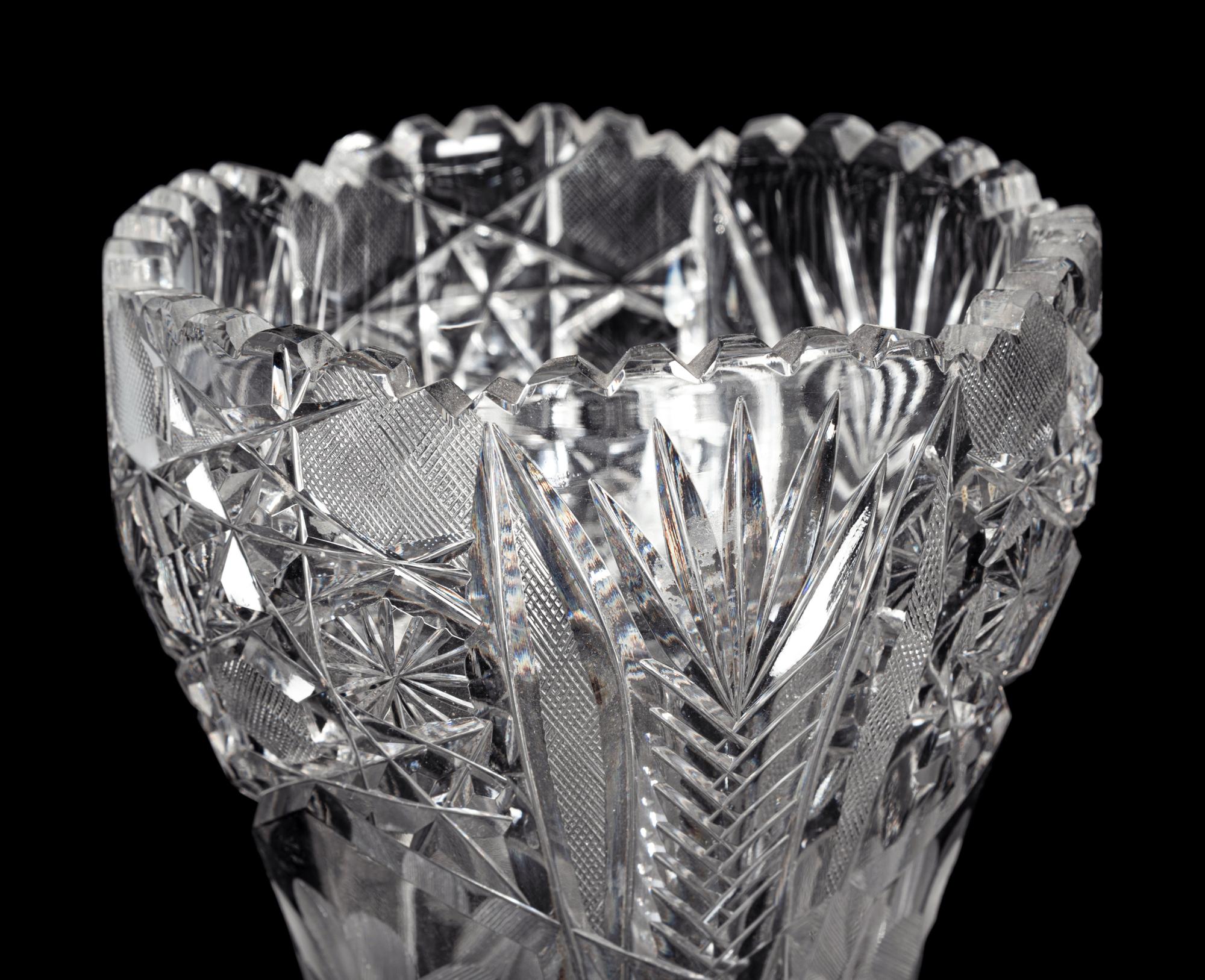A Group of Nine Cut Glass Articles