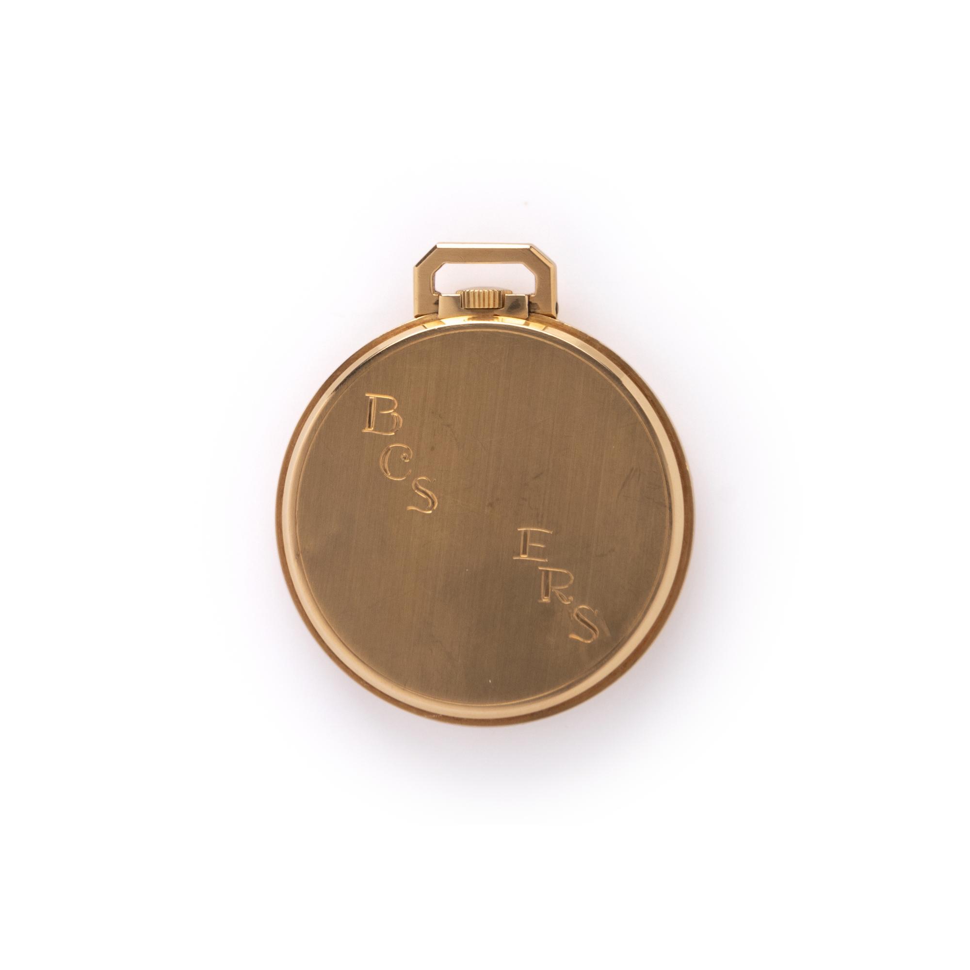 PATEK PHILIPPE, REF. 600 18K YELLOW GOLD OPEN FACE POCKET WATCH