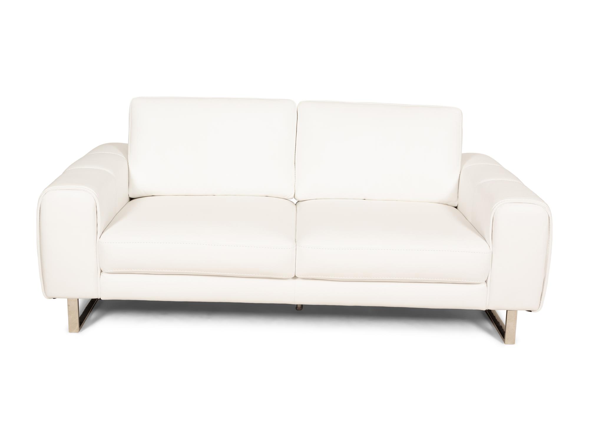 A Modernist Chrome and Leather Sofa