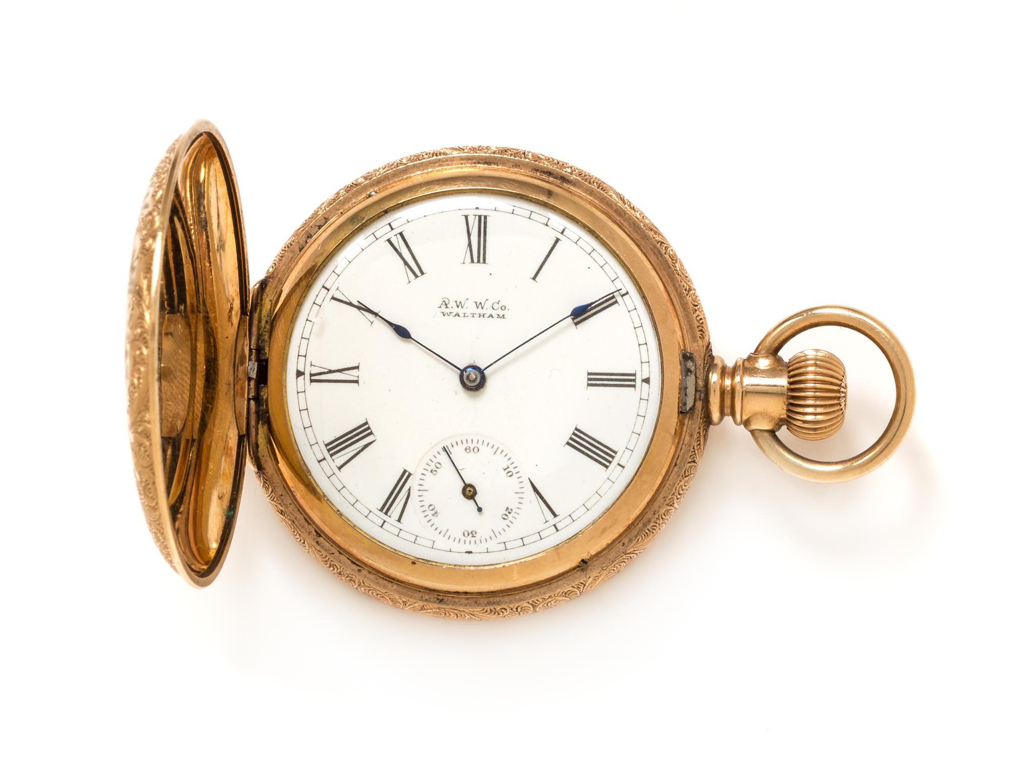 A Gold Filled Hunter Case Pocket Watch, Waltham, Circa 1889, 41.00 dwts.